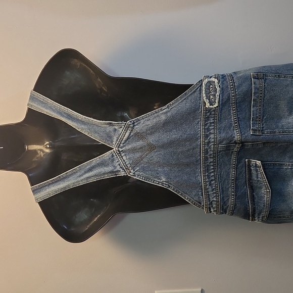 Teenie Weenie denim overalls for girls 1997 TWBEAR light wash embroidered rare - Picture 7 of 15